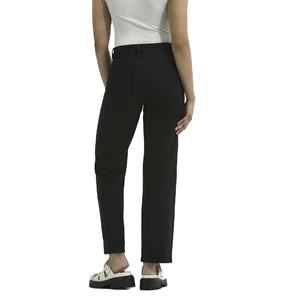 Servicio OEM de moda Color gris Pantalones vaqueros rectos con estilo para mujer Diseño personalizado Pantalones vaqueros lavados para mujer - Product Image 4