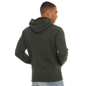 Sweat à capuche en polyester et coton pour homme, personnalisable avec logo brodé, 350 g/m², molleton uni, sweat à capuche sur mesure - Product Image 6