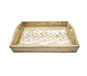 Bandeja de Madera y Nácar para Chocolate, Postres y Repostería, Estilo Bohemio, Regalo Empresarial, Diseño Árabe - Product Image 5