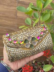 Popular Design Indian Handmade clutch purse bag Mosaic Clutch Bag for Women Multicolor Party Handbag with Stone Women - Product Image 2
