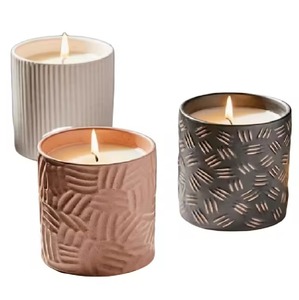 Classic Style Rose Gold Black & White Candle <b>Jar</b> Holder Latest Design Home Decorative Item From India - Product Image 1