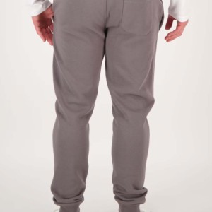 Pantalon de jogging décontracté pour homme Falcon Enterprises en coton gris côtelé respirant avec taille élastique et cordon de serrage, poches latérales - Product Image 3