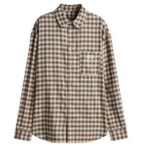 Chemise en flanelle à carreaux pour homme, coupe ample, douce et chaude, manches longues, boutonnée, style décontracté, surdimensionnée, confortable, pour le travail en extérieur - Product Image 1