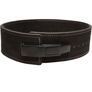 GAF LEVER COWHIDE 10MM Thick Heavy Duty Non-Slip Breathable Unisex Weight Lifting Power <b>Gym</b> Belt Buckle Back Body Building - Product Image 4
