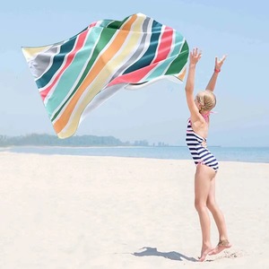 Toalla de Playa Personalizada de Algodón Estampada, Antiarena, de Secado Rápido, Grande y Popular para el Verano - Product Image 6