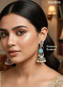 Pendientes de Metal con Acabado Oxidado para Mujeres y Niñas, Diseño Tradicional para Fiestas, Bodas y Eventos - Product Image 3