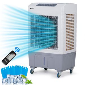Raffrescatore Evaporativo Portatile 3-in-1, 2647 CFM, Serbatoio d'Acqua da 10,57 Galloni, Telecomando, 150W, Spina UK/AU, per Uso Interno ed Esterno - Product Image 1