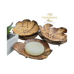 Bandeja de Coco Ecológica Hecha a Mano, Resistente, Apta para Lavavajillas y Alimentos, Porta Jabón de Concha, VIETCHOICE, Hecho en Vietnam, Precio Competitivo - Product Image 4