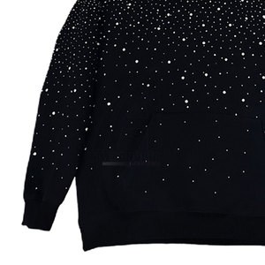 Best Selling Premium Quality <b>Pullover</b> <b>Men</b> Rhinestone Hoodies Basics New Design 100% Cotton Rhinestone Hoodies For <b>Men</b> - Product Image 3