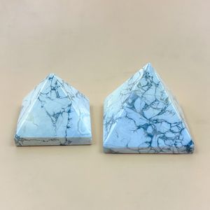 Pirámide de Howlite Natural Chakralume, Cristal Pulido Blanco, Piedra Curativa, Reiki, Meditación, Energía, Decoración Feng Shui, Venta al por Mayor - Product Image 4