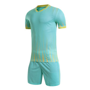 Uniforme de Práctica de Fútbol de Alta Calidad 100% Poliéster para Hombre, Manga Corta, Secado Rápido, Transpirable, Personalizable con Nombres de Equipo, Verano - Product Image 3