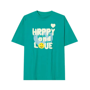 เสื้อยืดผู้ชายลายกราฟิกสีดำ ทรงโอเวอร์ไซส์ ผ้าฝ้าย คอกลม แขนสั้น ผ้าเนื้อแน่น ไม่ยับ 220 กรัม สไตล์สตรีทแวร์ - Product Image 3