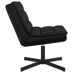 Chaise pivotante noire en PU 24,80 x 29,53 x 29,92 pouces pour salon - Product Image 5
