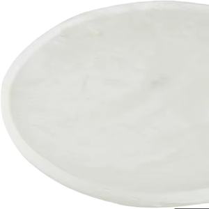 Plateau de service durable en résine rouge à motif tourbillonnant, forme irrégulière, couleur personnalisable, avec poignée, pour restaurants, hôtels, décoration de table - Product Image 4