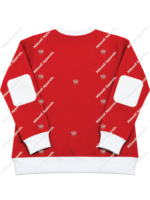 Nouveau Sweat-shirt sans col rouge pour femme DST J13, haut tricoté uni à manches longues, décontracté, streetwear, vêtement d'hiver