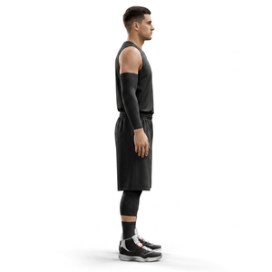 Black Reversible Sublimated Basketball Jersey Short Two Piece Set Mesh <b>100</b>% <b>Polyester</b> Customized Uniforms - Product Image 3