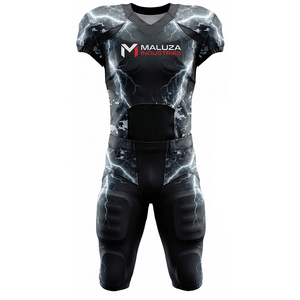 ชุดยูนิฟอร์มอเมริกันฟุตบอลแบบมืออาชีพ ครบชุด พิมพ์ลายแบบซับลิเมชั่น ผ้ากันเป็นขุย ทนทาน ชุดทีมฟุตบอล - Product Image 1