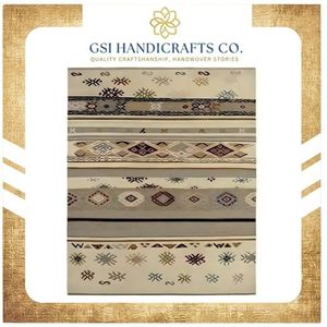 Best Selling Products Bohemian Geometric Rectangle Area <b>Rug</b> Flat Weave Cotton Non Slip Living Room Decorative Floor Covering - Product Image 2