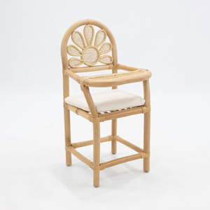 Top sales handmade rattan <b>doll</b> feeding chair <b>dolls</b> <b>highchair</b> eco-friendly kids educational toys - Product Image 2