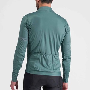 Maillot de cyclisme unisexe personnalisé à manches longues, coupe-vent, séchage rapide, respirant, polyester et élasthanne, fermeture éclair, protection UV - Product Image 3