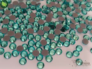 Piedras de Cristal de Zirconia Azul Bohemia, Turquesa Claro, Aguamarina, con Adorno de Pedrería Termoadhesiva Ariana para Prendas, Joyería y Artículos de Equitación - Product Image 5