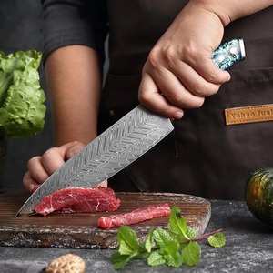 Juego de Cuchillos de Chef de 10 Piezas Hechos a Mano por Edge Master, Acero de Damasco de 33 Capas, Mango de Resina, Funda de Madera, Hoja Ambidiestra de 3.9 Pulgadas - Product Image 4