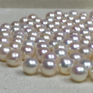 Pendientes de Perlas Sueltas de Agua de Mar, Fabricados a Medida, para Mujer, Oro de 18K, Plata S925, Estilo DIY, Perlas Akoya Japonesas - Product Image 1