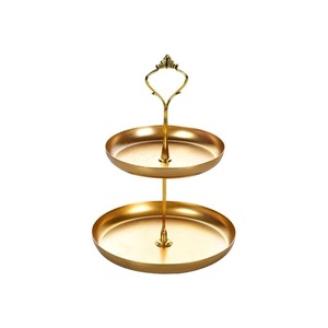 Best Quality Gold Metal 3 Tier Cake Serving <b>Stand</b> for Cupcakes Pastries Sweets Bakery Desserts Available At Good Price - Product Image 6