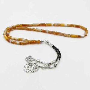 ลูกปัดอธิษฐานอิสลามทำด้วยมือ tasbih ตกแต่งด้วยพู่ห้อยทำจากเรซินแทชบิห์ทำด้วยมือสำหรับ Rama - Product Image 2