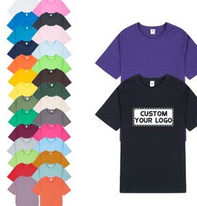 Camisetas de Lona con Cuello Redondo, Estampadas con Serigrafía, Personalizadas con Logotipo, Ajustadas, de Alta Calidad, para Hombre, 100% Algodón, Manga Corta - Product Image 5