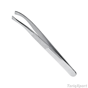 Pince à épiler professionnelle en acier inoxydable personnalisable, durable, pour sourcils, coupe et finition, à pointe inclinée, essentiels de beauté - Product Image 6