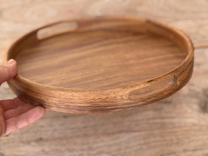 Excellent Quality Natural Wood Serving <b>Tray</b> for Breakfast in <b>Bed</b> Kitchen <b>Table</b> or Living Room Available At Factory - Product Image 4