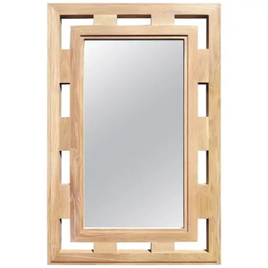 Miroir mural en bois de haute qualité, fabriqué en Inde, best-seller, avec cadre en bois moderne. - Product Image 5
