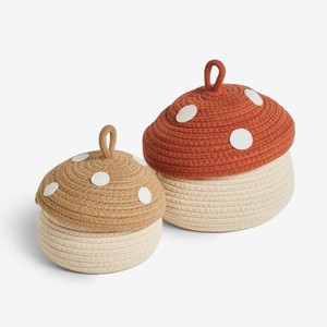 Cute Mushroom Design Cotton <b>Gift</b> Basket Handmade For Ramadan Kareem <b>Eid</b> Decoration <b>Gift</b> Packaging - Product Image 1
