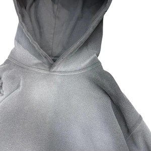 Sudadera con Capucha Personalizada para Hombre, Estilo Acid Wash, Hombros Caídos, con Pedrería y Logotipo Bordado, Moda Casual Urbana, Venta al Por Mayor OEM - Product Image 4