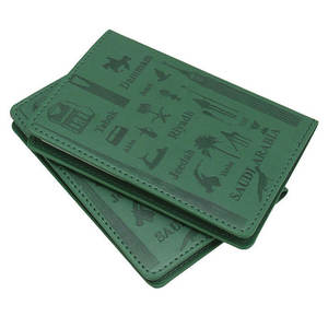 Porte-passeport en cuir vierge avec couverture en PU, porte-passeport personnalisé avec blocage RFID, portefeuille de voyage pour hommes - Product Image 6