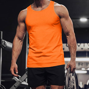 Débardeur pour homme en tissu facile d'entretien, col rond profond, design simple, se lave facilement, sèche rapidement, conserve la douceur et la flexibilité, haut pour homme - Product Image 5