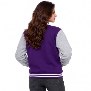 <b>lightweight</b> casual streetwear classic fit <b>women</b> varsity <b>jackets</b> designed for casual wear and layering soft <b>women</b> varsity <b>jackets</b> - Product Image 5