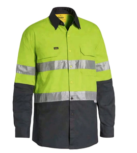 Camisa de Trabajo de Alta Visibilidad para Hombre, Reflectante, Resistente, de Manga Larga, para Electricistas, Agricultura y Construcción - Product Image 1