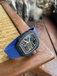 Montre mécanique automatique pour homme de marque haut de gamme, cadran squelette, mouvement tourbillon, luxe, fibre de carbone, 20 mm - Product Image 4