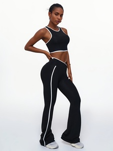 Wholesale Fitness Clothes for Gym Wear Women Sets 3 Pieces Yoga <b>Jackets</b> <b>Workout</b> Leggings Sports Bras Top Sportswear Set - Product Image 4