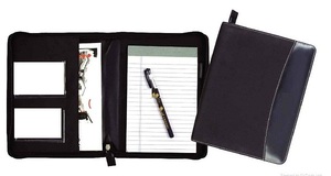 A4การประชุมโฟลเดอร์ซิป Folio หนังแท้กรณีเอกสารผลงาน - Product Image 2