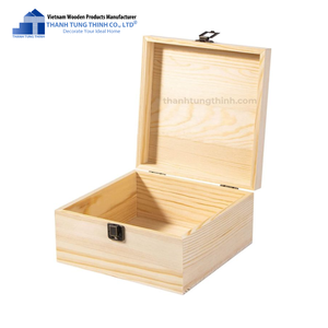 กล่องของขวัญไม้แบบกำหนดเอง ทำจากไม้ธรรมชาติ รูปทรงสี่เหลี่ยมผืนผ้า - Product Image 3