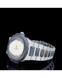Reloj de Diamantes con Incrustaciones en Blanco y Negro de Lujo y Moda de la Mejor Calidad, Movimiento Automático de Precisión para Hombre, Casual, a Precio de Mayoreo - Product Image 2