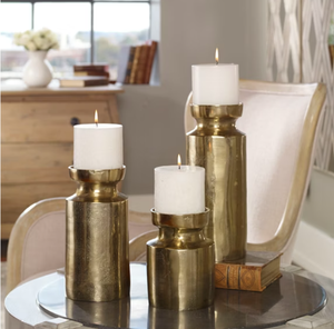 Bougeoir d'église baroque en métal plaqué or support en aluminium pour la maison et le mariage élégant décor de pièce maîtresse de Noël - Product Image 3