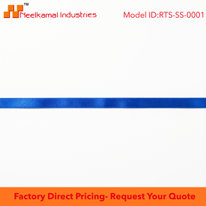 Ruban satin bleu simple face de 3 mm en stock pour emballage de bijoux, emballage cadeau, boîtes à bougies, couture, artisanat, décoration DIY - Product Image 6