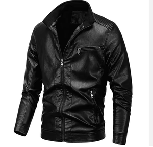 แจ็คเก็ตหนังแกะแท้สำหรับผู้ชายรุ่นใหม่ล่าสุด - Product Image 3