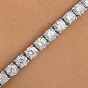 Pulsera de tenis Sutariya Brothers de plata de ley 925 con circonita negra de 2 mm, chapada en rodio, corte brillante, para mujer y hombre, regalo de joyería para fiestas - Product Image 4