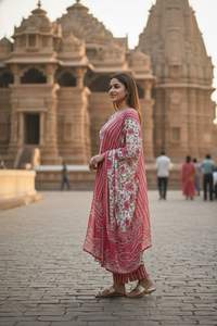 Ensemble Kurti Pantalon Dupatta 3 Pièces Premium pour Femmes, Tenue Ethnique Élégante pour le Quotidien et les Soirées - Product Image 4