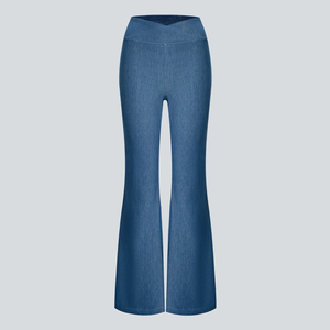 Jeans de Mezclilla con Parches para Mujer, Logotipo Personalizado, Ropa Urbana de Moda, Fabricación OEM para Todas las Temporadas - Product Image 4